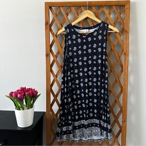 Loft Sleeveless Navy Dress